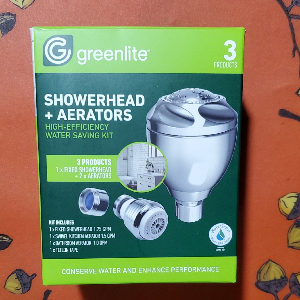 Silver Showerhead + Aerators Kit